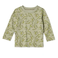 Okie Dokie Baby Boys Crew Neck Long Sleeve Regular Fit Graphic T-Shirt