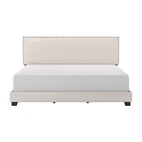 Gayle Nailheadtrim Rectangular Bed