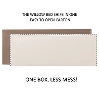 Gayle Nailheadtrim Rectangular Bed