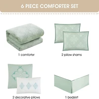 Stratford Park Arlo 6-pc. Medallion Lightweight Comforter Set