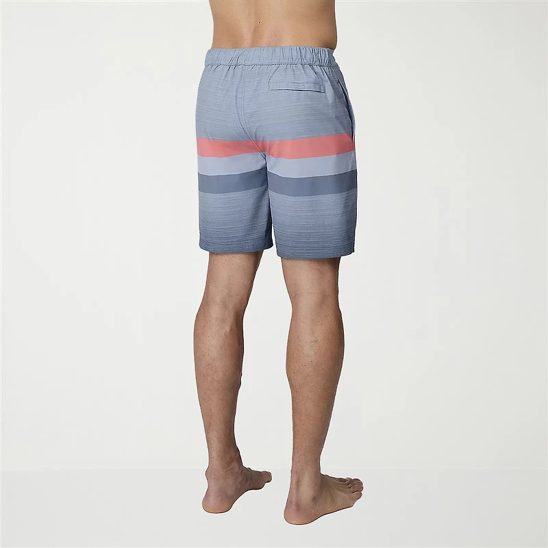 Free Country Seabreeze Stripe Mens 8" Striped Swim Trunks