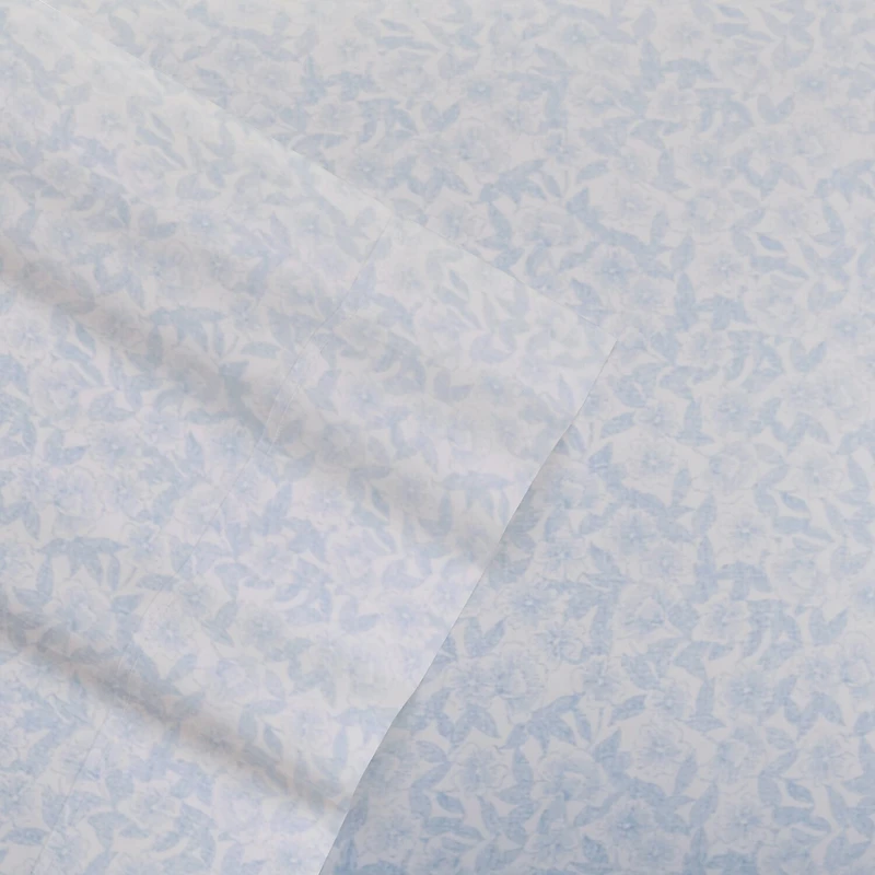 Laura Ashley 200tc 100% Cotton Percale 6-Pc Sheet Set