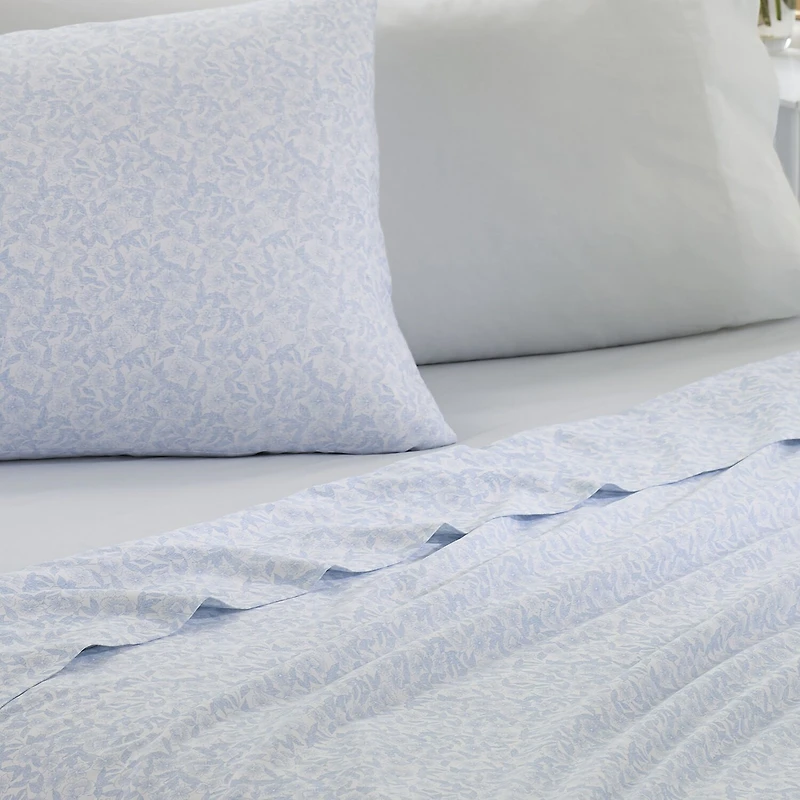 Laura Ashley 200tc 100% Cotton Percale 6-Pc Sheet Set