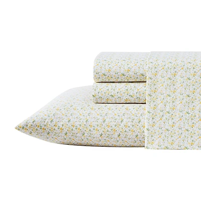 Laura Ashley 200tc 100% Cotton Percale Sheet Set