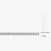Womens 5 1/10 Ct. T.W. Lab Created White Moissanite Sterling Silver 7 Inch Tennis Bracelet