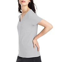 Hanes Womens V Neck Short Sleeve Active T-Shirt