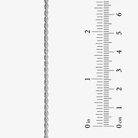 Sterling Silver 10" 2mm Rope Ankle Bracelet