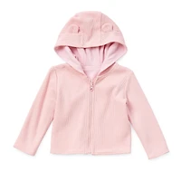 Okie Dokie Baby Girls Hooded Lightweight Puffer Jacket