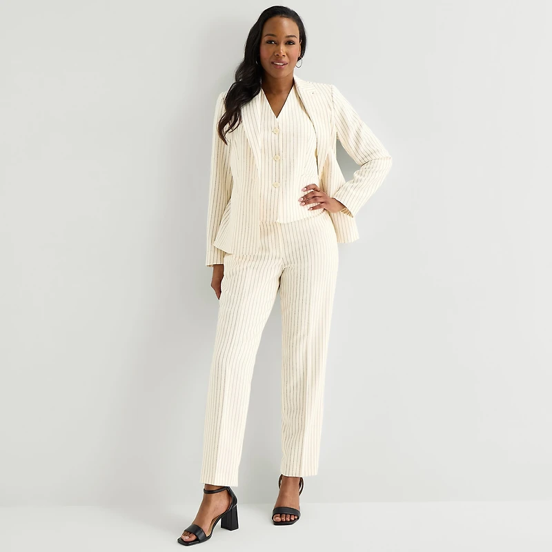 Black Label by Evan-Picone Womens Classic Fit Suit Jacket