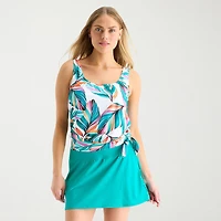 Sonnet Shores Womens Leaf Tankini Swimsuit Top