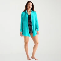 Sonnet Shores Womens Dress Swimsuit Cover-Up