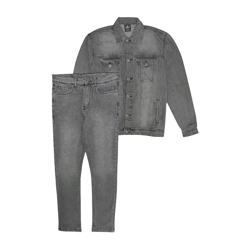 Royal Threads Mens Long Sleeve Tuxedo Set