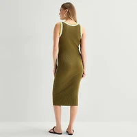 Worthington Womens Sleeveless Tank Dress