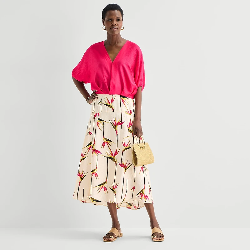 Worthington Womens High Rise A-Line Skirt