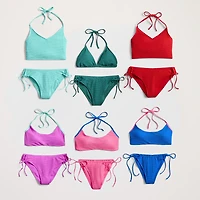 Arizona Womens Lined Textured Juniors Cheeky Hipster Bikini Swimsuit Bottom
