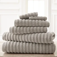 Pacific Coast Textiles Luxury Spa Collection Wavy 6-pc. Bath Towel Set