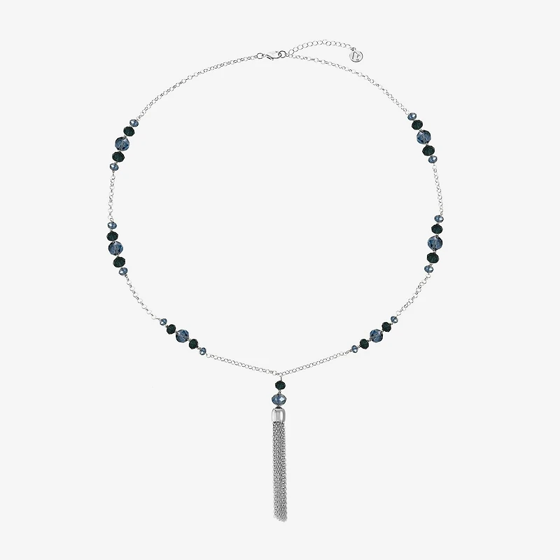 Liz Claiborne Tassel Womens Round 30 Inch Pendant Necklace