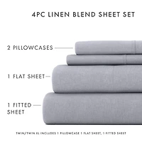 Casual Comfort Linen Rayon From Bamboo Deep Pocket Sheet Set