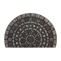 Mohawk Home Mosaic Mythos Stone Polyester 23"X35" Wedge Doormat