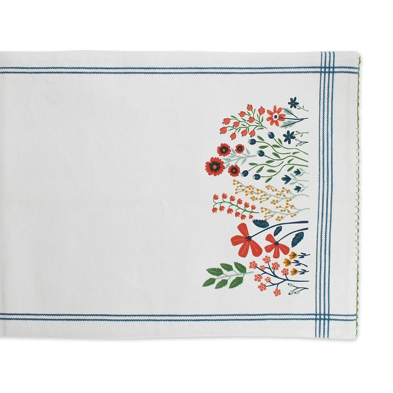 Design Imports Flower Garden Embellished Table Runner