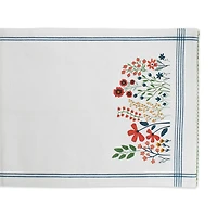 Design Imports Flower Garden Embellished Table Runner