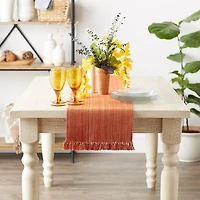 Design Imports Variegated Fringe Table Runner