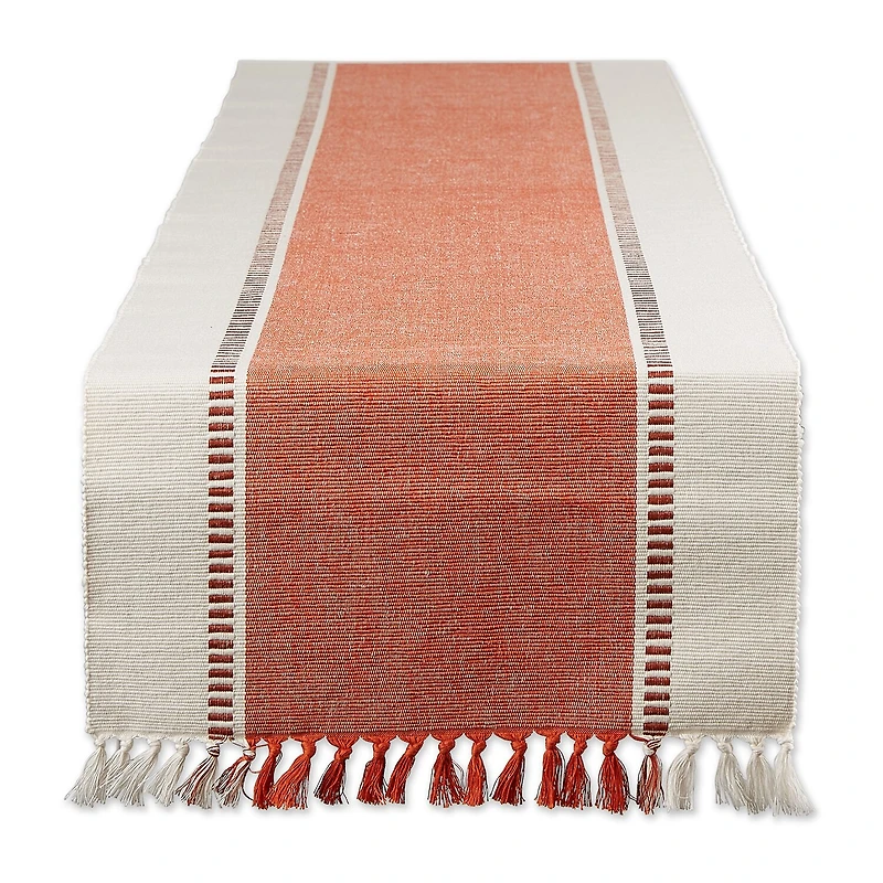 Design Imports Dobby Stripe Table Runner