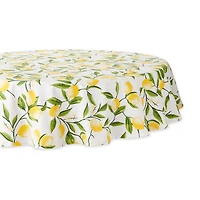 Design Imports Lemon Bliss Print Tablecloth