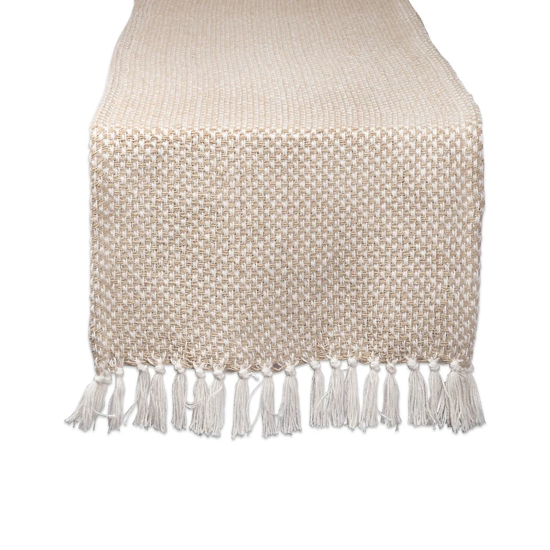 Design Imports Stone Chevron Handloom Table Runner