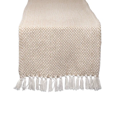 Design Imports Stone Chevron Handloom Table Runner