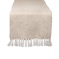Design Imports Stone Chevron Handloom Table Runner