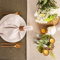 Design Imports Stone Chevron Handloom Table Runner