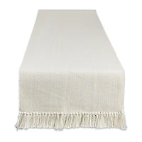 Design Imports Natural Variegated Fringe Table Runner