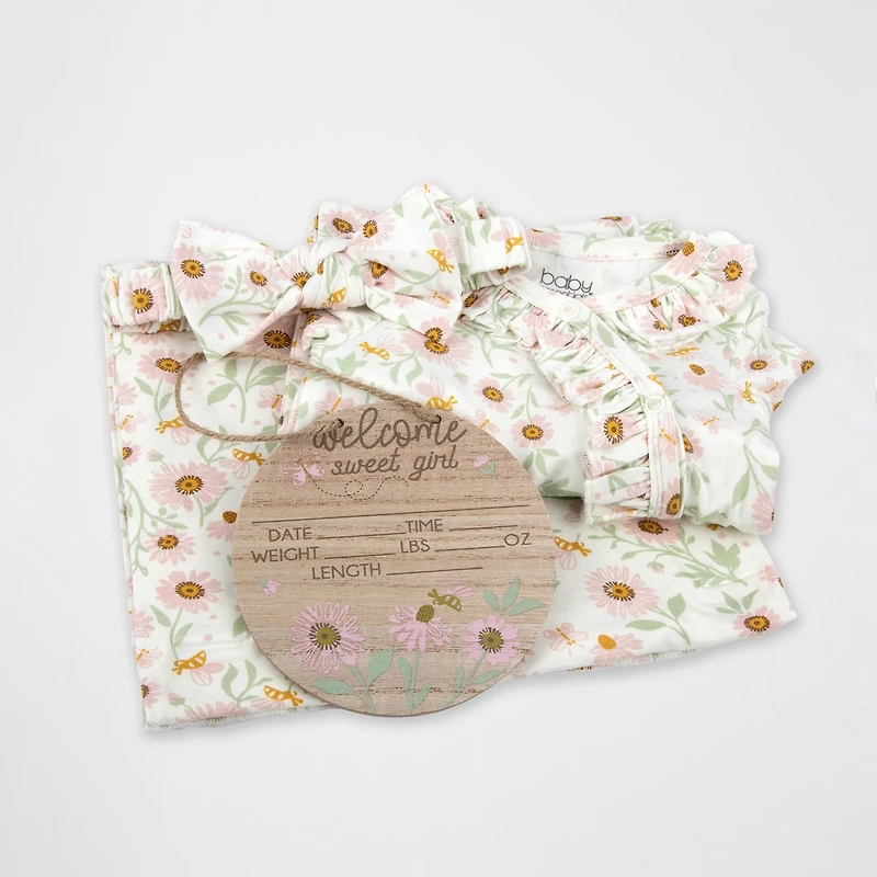 Baby Essentials Girls 4-pc. Clothing Set
