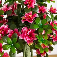 Nearly Natural 4ft Azalea Indoor Outdoor Artificial Tree