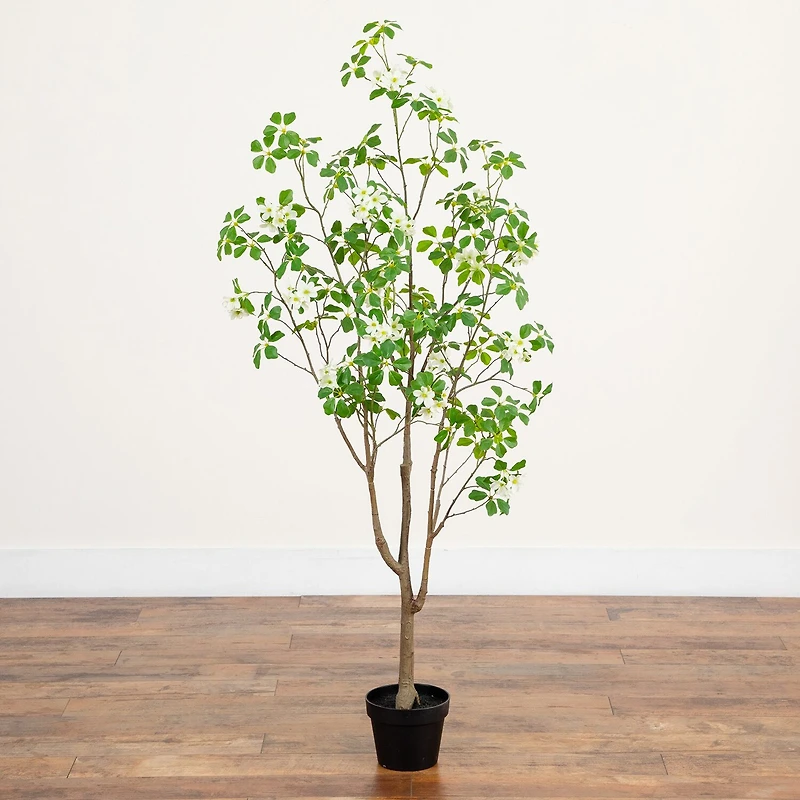 Nearly Natural 5ft Dogwood Indoor Artificial Tree