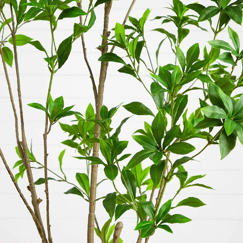 Nearly Natural 6ft Minimalist Japanese Pieris Indoor Artificial Tree
