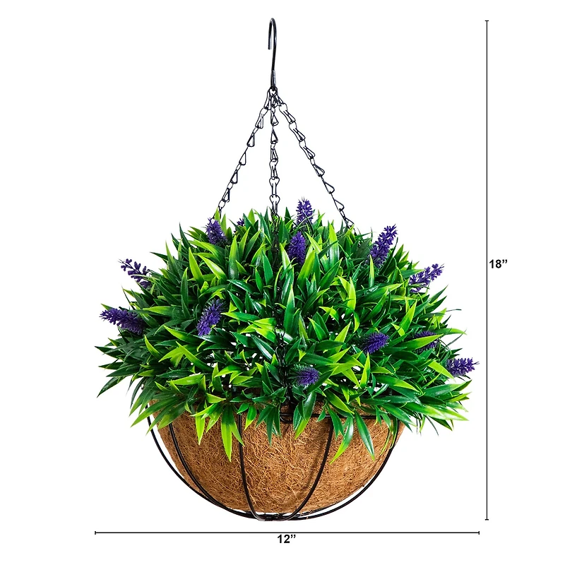 Nearly Natural 18" Lavender Artificial Plant