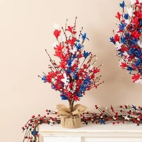Glitzhome 21" Floral Tabletop Tree