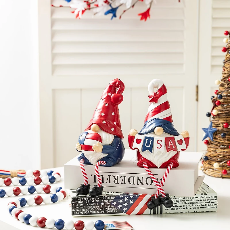 Glitzhome Americana Polyresin Tabletop Decor