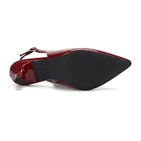 Pop Savien Womens Pointed Closed Toe Kitten Heel Pumps