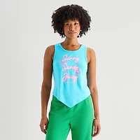 Juicy By Couture Womens Crew Neck Sleeveless Tank Top