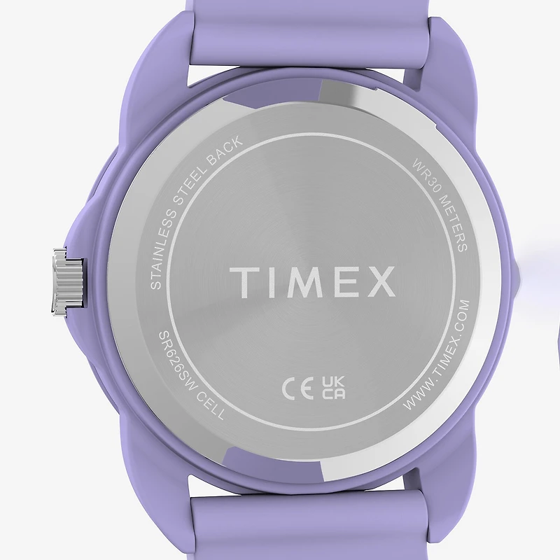 Timex Girls Purple Strap Watch Tw2y59600jt