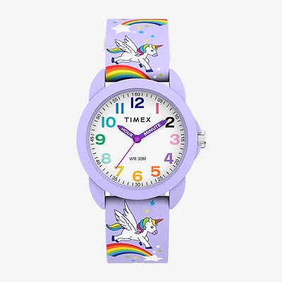 Timex Girls Purple Strap Watch Tw2y59600jt