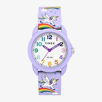 Timex Girls Purple Strap Watch Tw2y59600jt