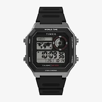 Timex Mens Digital Black Strap Watch Tw5m68800jt