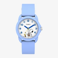 Timex Timex Peanuts Weekender Youth Blue Silicone Strap Watch Boys Blue Strap Watch Tw2y51100jt
