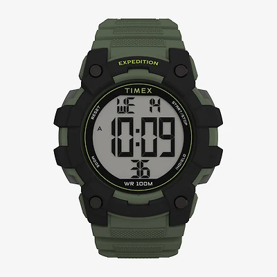 Timex Mens Digital Green Strap Watch Tw4b35400jt