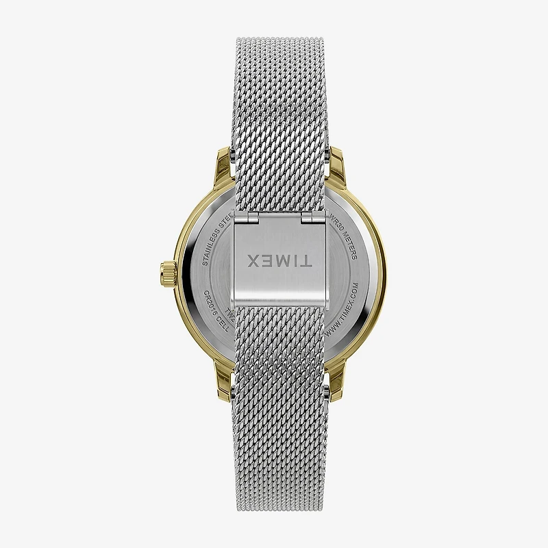 Timex Womens Silver Tone Stainless Steel Bracelet Watch Tw2y48800jt