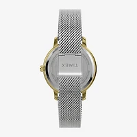Timex Womens Silver Tone Stainless Steel Bracelet Watch Tw2y48800jt